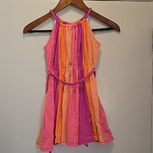 Place Pink and Orange Halter Sundress Casual